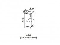 Стол-рабочий 300 С300 824х300х506-600мм Прованс